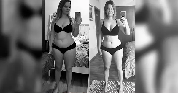 Dubai woman before and after weight loss